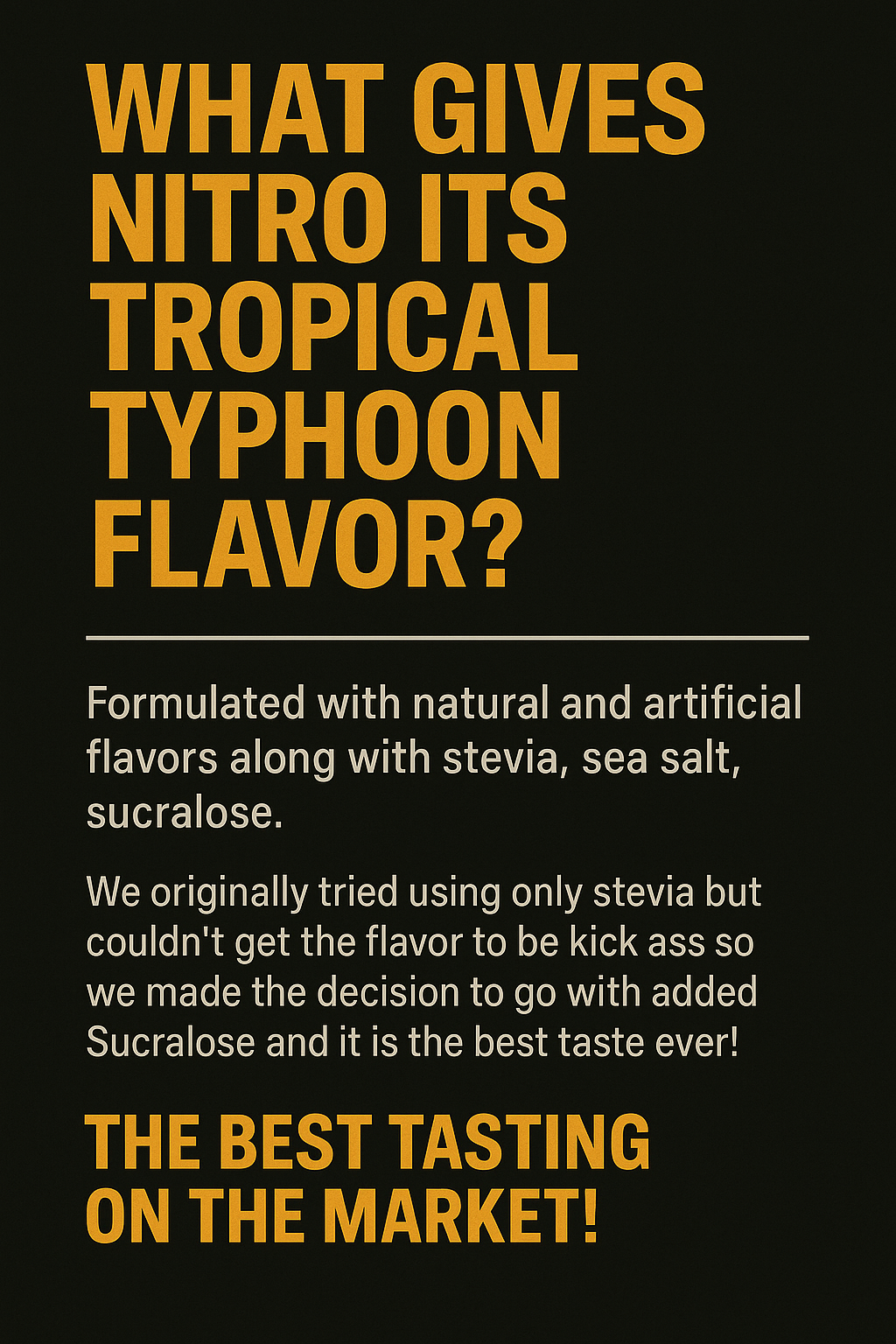 NITRO - PRE-WORKOUT FORMULA